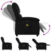 vidaXL Fauteuil de massage inclinable noir similicuir