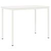 vidaXL Table de bar Blanc 110 x 55 x 105 cm Bois de pin massif
