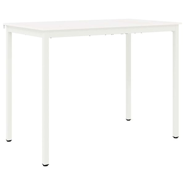 vidaXL Table de bar Blanc 110 x 55 x 105 cm Bois de pin massif