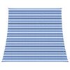 vidaXL Voile d'ombre 4 / 5 x 4 m HDPE Rectangulaire Bleu et Blanc