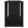 vidaXL Meuble TV Noir 60x24x32 cm Bois d'ingénierie