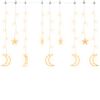 vidaXL Guirlande lumineuse &eacute;toile et lune avec t&eacute;l&eacute;commande 138 LED