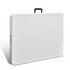 vidaXL Table pliable de jardin Blanc 180x75x74 cm PEHD