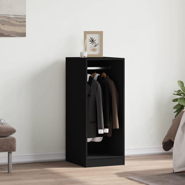 vidaXL Garde-robe noir 48x41x102 cm bois d'ing&eacute;nierie