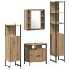 vidaXL Ensemble de mobilier de salle de bain 4 pcs Ch&ecirc;ne artisanal