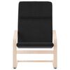 vidaXL Chaise de relaxation Noir Tissu