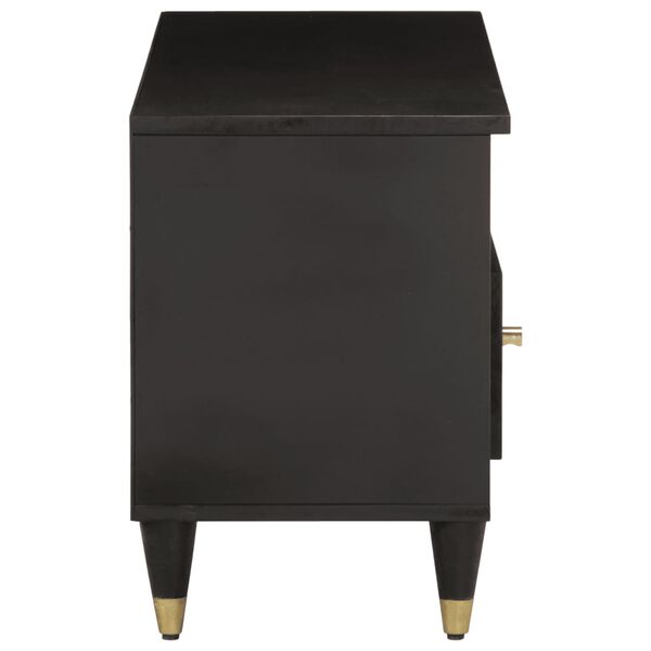 vidaXL Meuble TV 100x33x46 cm bois massif de manguier