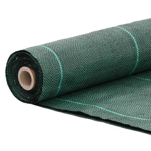 vidaXL Membrane anti-mauvaises herbes vert 1x100 m PP