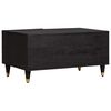 vidaXL Table basse Noir 80 x 50 x 40 cm Bois de mangue massif