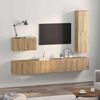 vidaXL Ensemble meuble TV 4 pcs Ch&ecirc;ne artisanal Bois d'ing&eacute;nierie