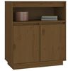 vidaXL Buffet Marron miel 70x34x80 cm Bois massif de pin