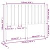 vidaXL Tête de lit Blanc 125,5x4x100 cm Bois massif de pin