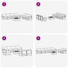 vidaXL Ensemble de canap&eacute;s d'ext&eacute;rieur 8 pcs Gris Naturel et Clair