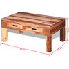 vidaXL Table basse Bois massif