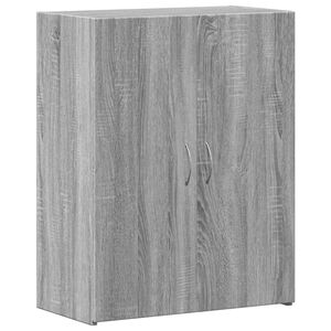 vidaXL Armoire de classement sonoma gris bois d'ing&eacute;nierie