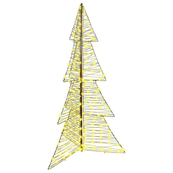 vidaXL Sapin de No&euml;l avec 240 LED Blanc chaud 180 cm Rotin