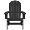 vidaXL Chaise de jardin 2 pcs Noir 82 x 74 x 92 cm Poly&eacute;thyl&egrave;ne