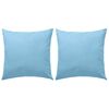vidaXL Oreiller d'ext&eacute;rieur lot de 2 45 x 45 cm Bleu clair