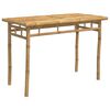 vidaXL Table &agrave; manger de jardin 110x55x75 cm bambou