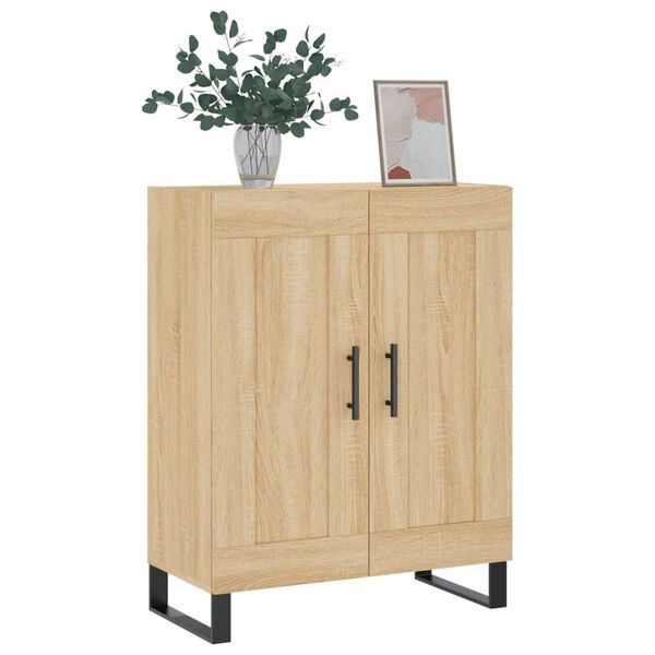 vidaXL Buffet ch&ecirc;ne sonoma 69,5x34x90 cm bois d'ing&eacute;nierie