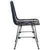 vidaXL Chaise de salle &agrave; manger 2 pcs Noir 44 x 47 x 85 cm