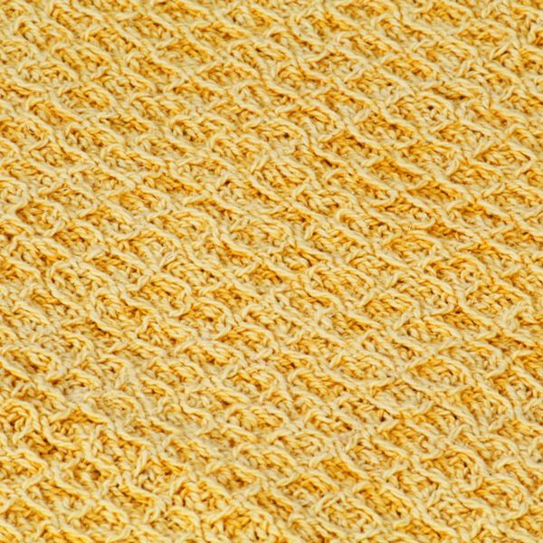 vidaXL Couverture en coton 125 x 150 cm Jaune moutarde