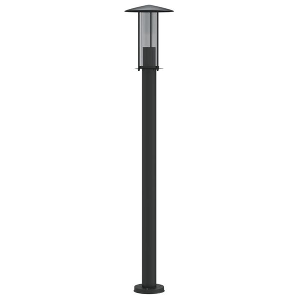 vidaXL Lampadaire d'ext&eacute;rieur noir 100 cm acier inoxydable