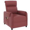 vidaXL Fauteuil de massage électrique Rouge bordeaux Similicuir