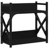 vidaXL Support d'imprimante 2 niveaux noir 40x20x40 cm
