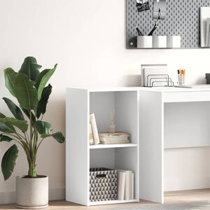 vidaXL Biblioth&egrave;que blanc 40x30x76,5 cm bois d'ing&eacute;nierie