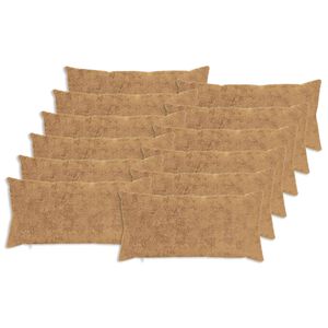 vidaXL Housse de coussin 12 pc HEERLEN Taupe 40 x 80 cm
