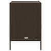 vidaXL Armoire de rangement de jardin marron 55x59x80cm r&eacute;sine tress&eacute;e