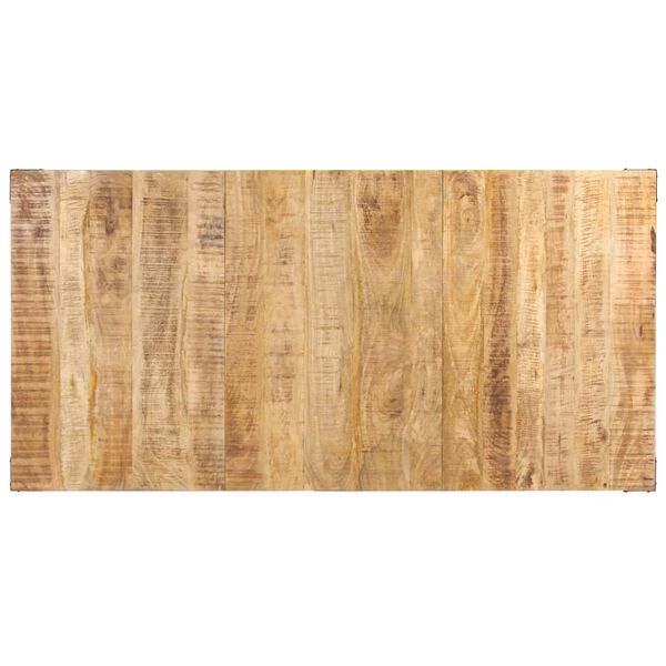 vidaXL Table de salle à manger 180x90x76 cm Bois de manguier brut