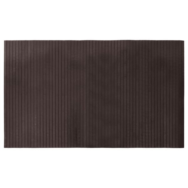 vidaXL Tapis rectangulaire marron fonc&eacute; 60x100 cm bambou