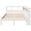 vidaXL Lit biblioth&egrave;que sans matelas blanc 120x200 cm bois pin massif