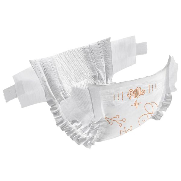 Pillo Couches pour b&eacute;b&eacute;s 152 pcs taille 4 (9-14 kg)