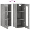vidaXL Armoire murale sonoma gris 34,5x34x90 cm