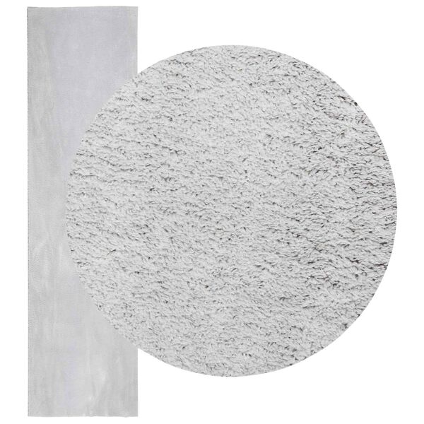 vidaXL Tapis de surface Rectangulaire HUARTE Gris 300 x 80 cm