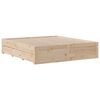 vidaXL Cadre de lit sans matelas avec tiroirs 180x200 cm bois de pin
