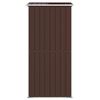 vidaXL Abri de jardin Marron fonc&eacute; 192x108x223 cm Acier galvanis&eacute;