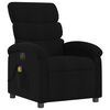 vidaXL Fauteuil de massage inclinable &eacute;lectrique Noir Tissu