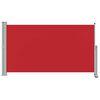 vidaXL Auvent lat&eacute;ral r&eacute;tractable de patio 140 x 300 cm Rouge
