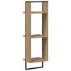 vidaXL &Eacute;tag&egrave;re Murale avec &eacute;tag&egrave;re Ch&ecirc;ne artisanal 30 x 25 x 100 cm