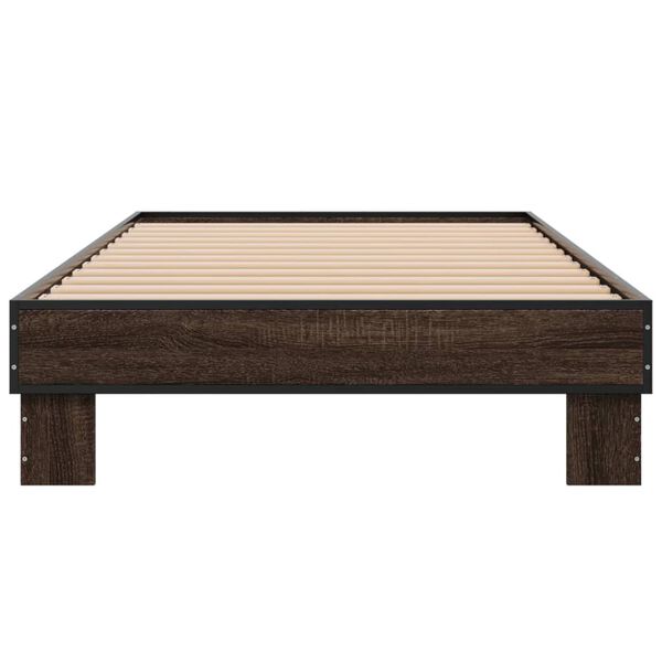vidaXL Cadre de lit sans matelas ch&ecirc;ne marron 90x190 cm