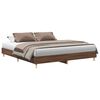 vidaXL Cadre de lit sans matelas ch&ecirc;ne marron 180x200 cm