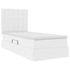 vidaXL Lit de Rangement Blanc pur 100 x 200 cm Cuir synth&eacute;tique
