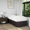 vidaXL Cadre de lit sans matelas marron fonc&eacute; 90x200 cm tissu