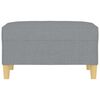vidaXL Repose-pied Gris clair 70x55x41 cm Tissu