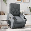 vidaXL Fauteuil inclinable &eacute;lectrique gris similicuir