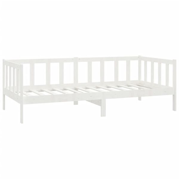 vidaXL Lit de jour sans matelas avec tiroirs 90x200 cm blanc